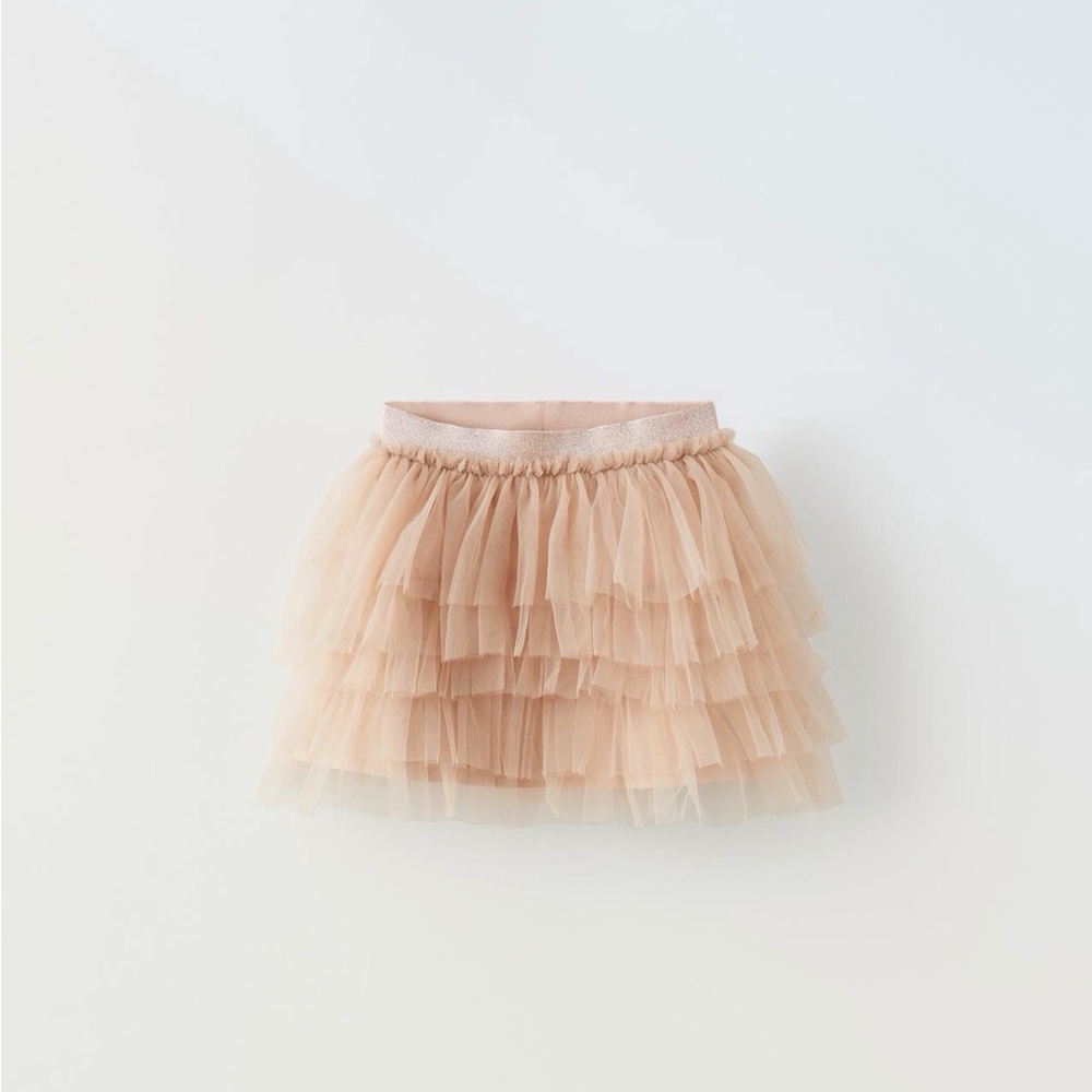 Zara Cream Tulle Skirt